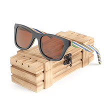 LENTES DE SOL DE MADERA BAMBÚ UNISEX (A Rayas) - HAF Perú