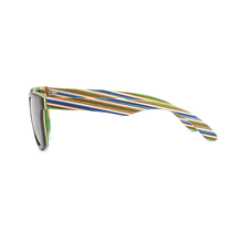 LENTES DE SOL DE MADERA BAMBÚ UNISEX (A Rayas) - HAF Perú