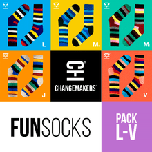 (PACK x 5) MEDIAS DIVERTIDAS PARA HOMBRES Y MUJERES FUNsocks by ChangeMarkers - HAF Perú