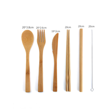 (PACK x 6) SET DE CUBIERTOS REUTILIZABLES DE BAMBÚ by ChangeMakers