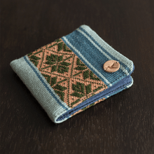 BILLETERA ARTESANAL ANDINA CELESTE CHANIYOQ by Mosqoy - HAF Perú