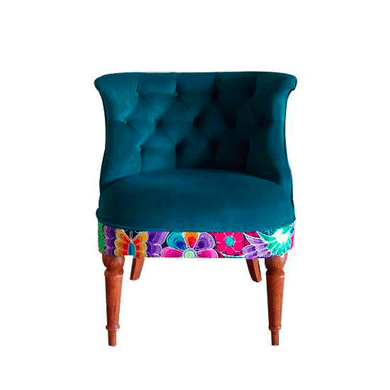 MUEBLE TERCIOPELADO ESPAÑOL CON BORDADO by Las Polleras de Agus - HAF Perú