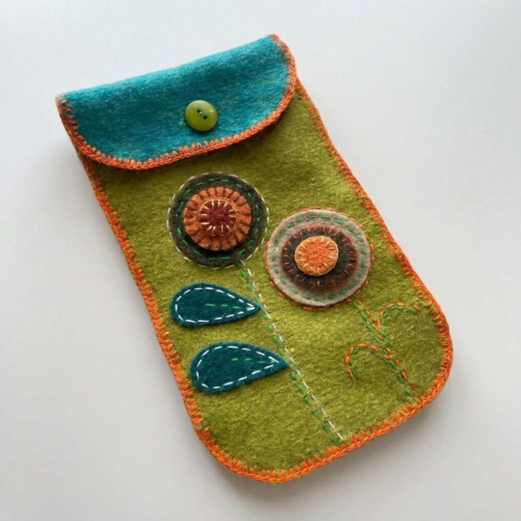 Bolsito Portacelulares de Alpaca Reciclada by Amigalitos - HAF Perú