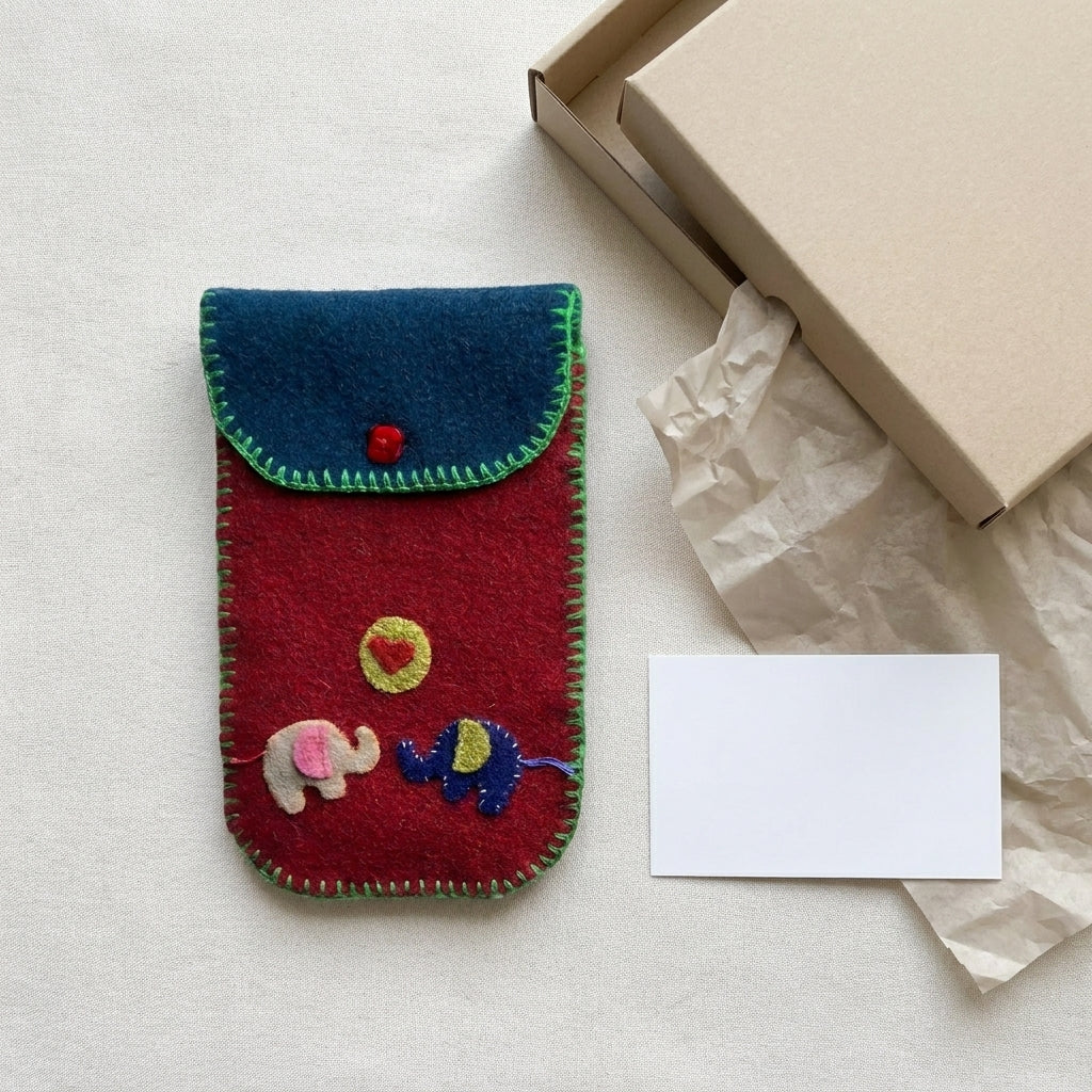 Bolsito Portacelulares de Alpaca Reciclada by Amigalitos - HAF Perú