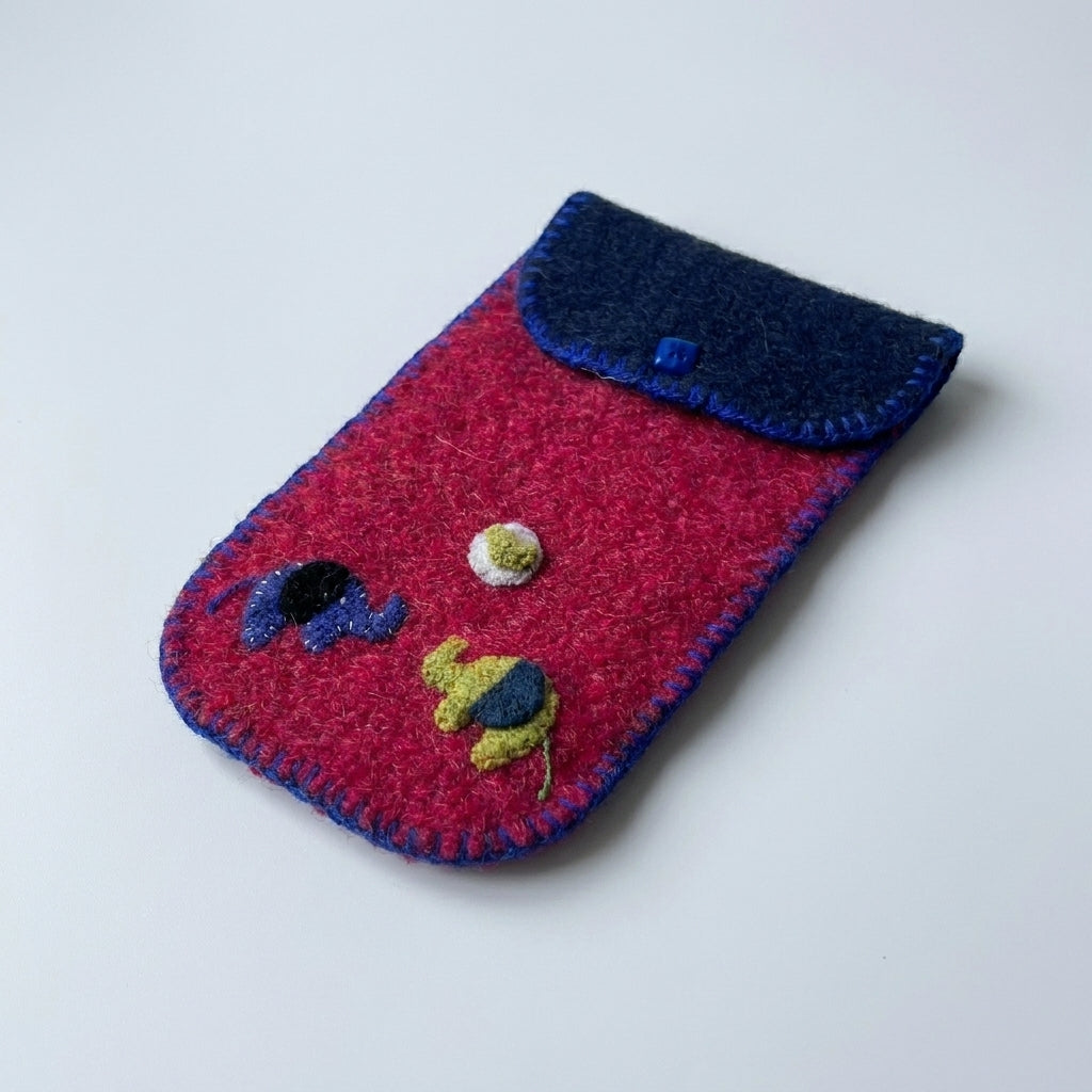 Bolsito Portacelulares de Alpaca Reciclada by Amigalitos - HAF Perú