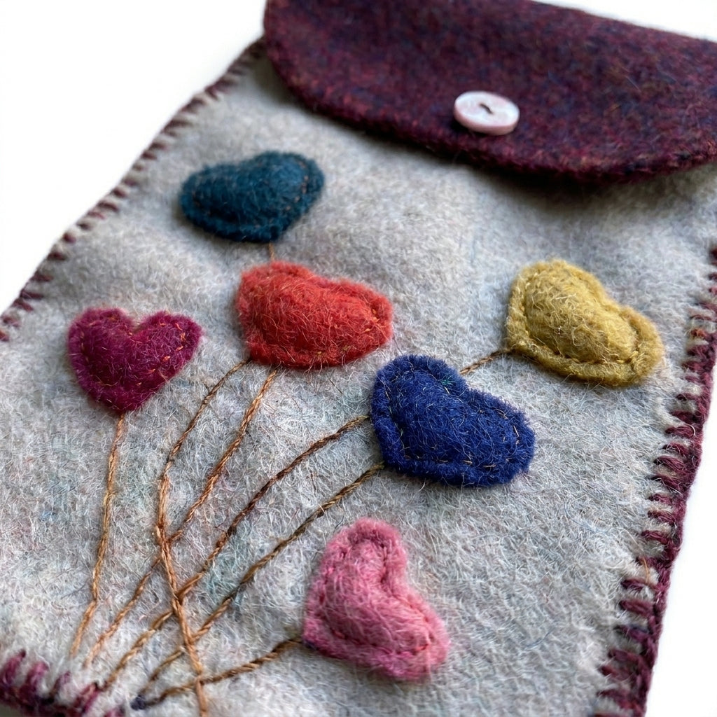 Bolsito Portacelulares de Alpaca Reciclada by Amigalitos - HAF Perú
