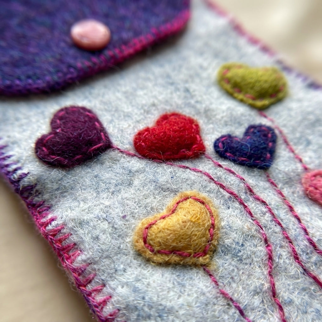 Bolsito Portacelulares de Alpaca Reciclada by Amigalitos - HAF Perú