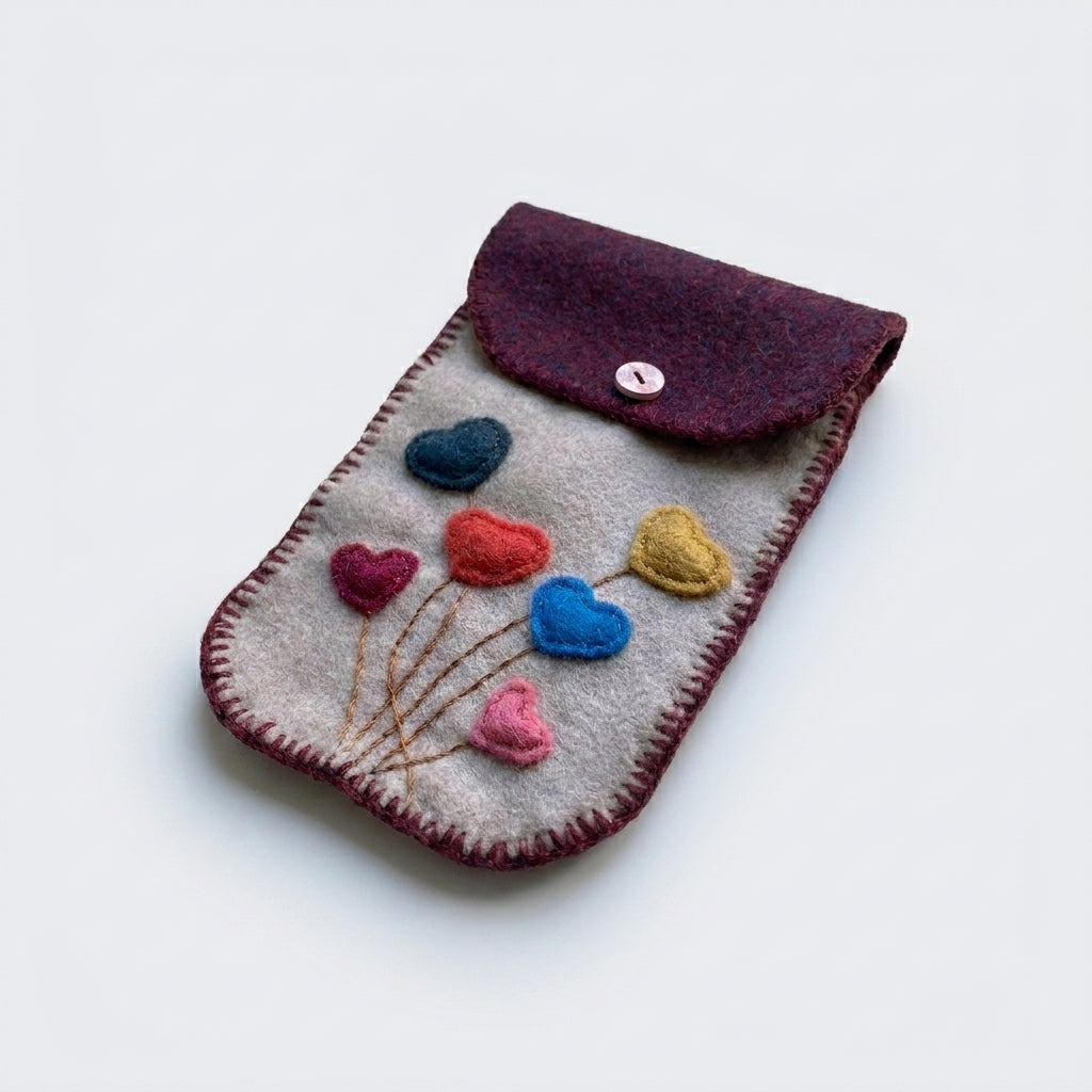 Bolsito Portacelulares de Alpaca Reciclada by Amigalitos - HAF Perú