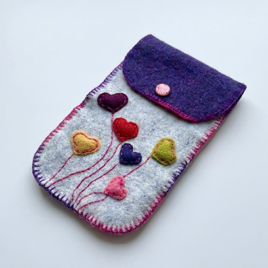 Bolsito Portacelulares de Alpaca Reciclada by Amigalitos - HAF Perú