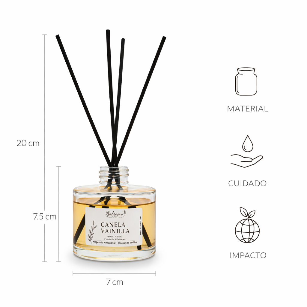 Difusor de Varillas (100 ml) by Bálsamo - HAF Perú