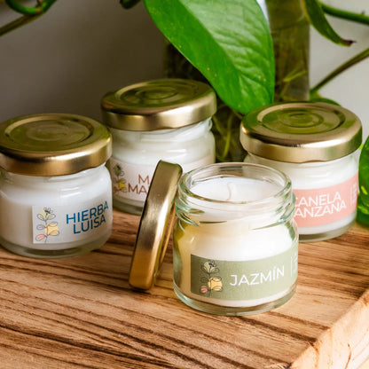 Pack Mini Velas de Soya (4 × 30 gr) by Bálsamo