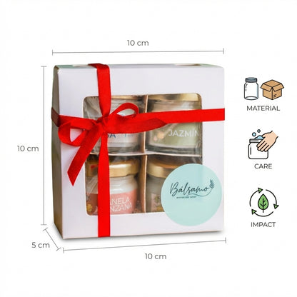 Pack Mini Velas de Soya (4 × 30 gr) by Bálsamo