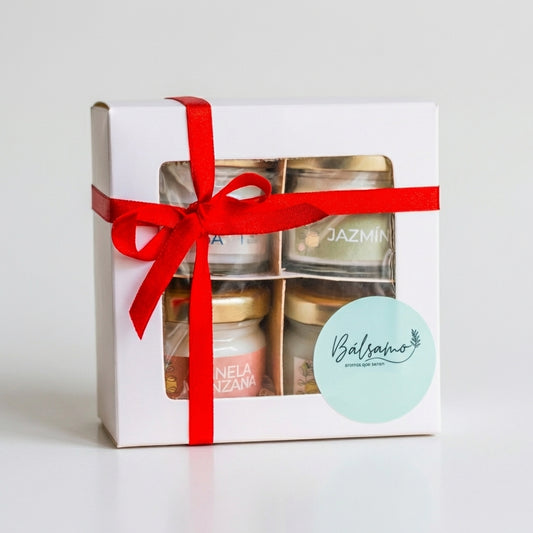 Pack Mini Velas de Soya (4 × 30 gr) by Bálsamo
