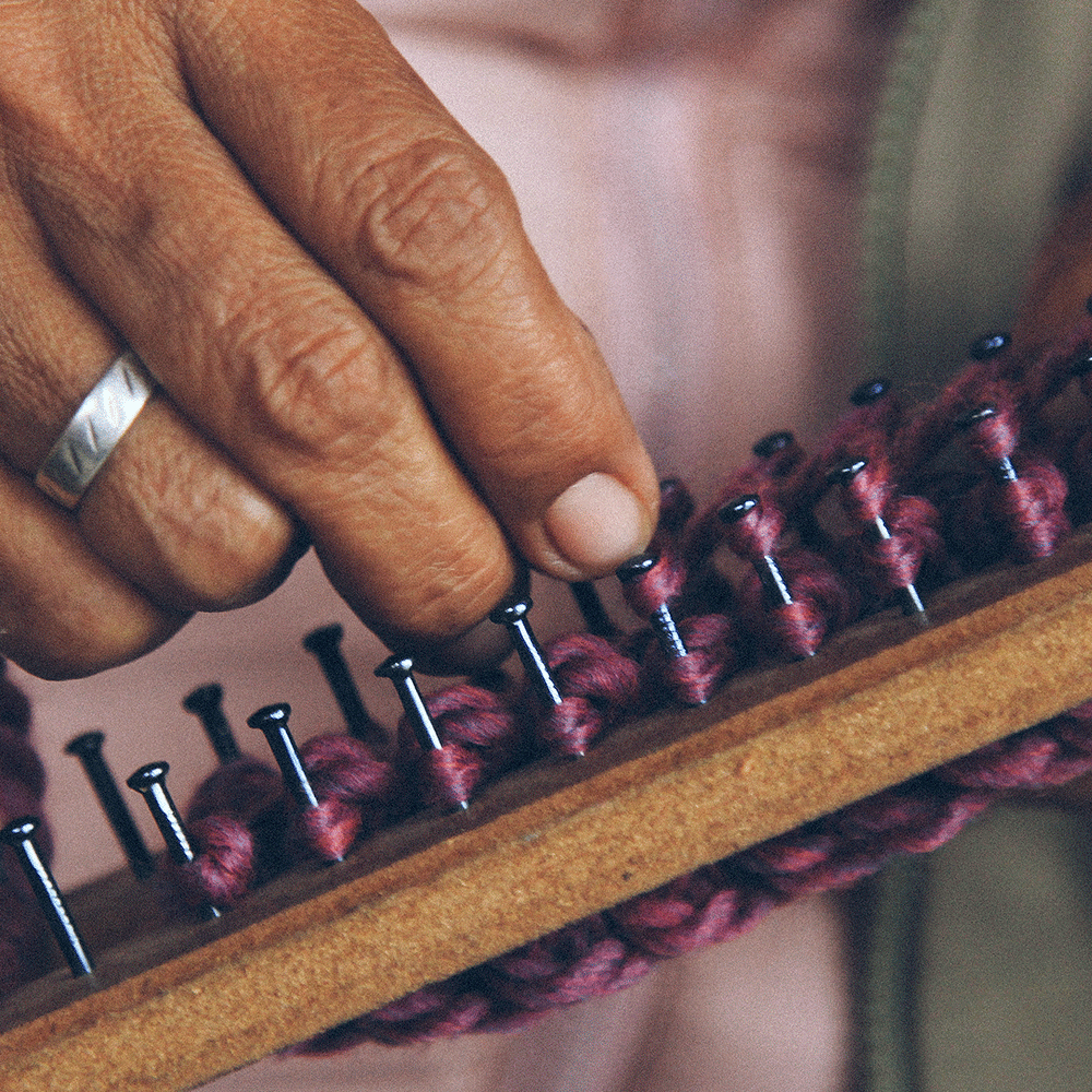 CUELLERA SULEMA TEJIDA (CREMA) by Kactus - HAF Perú
