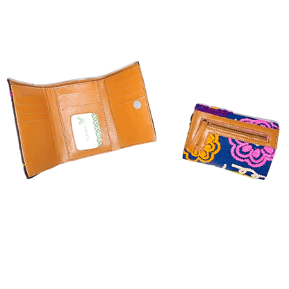 BILLETERA DE CUERO CON BORDADO by Runakay - HAF Perú