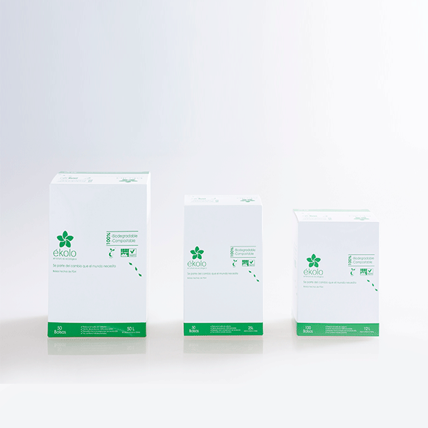 (PACK X 25) BOLSAS BIODEGRADABLES Y COMPOSTABLES DE BASURA 75 L by Ékolo - HAF Perú