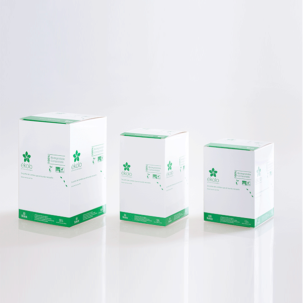 (PACK X 25) BOLSAS BIODEGRADABLES Y COMPOSTABLES DE BASURA 75 L by Ékolo - HAF Perú