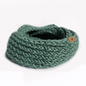 BUFANDA TEJIDA DOBLE VUELTA (VERDE JADE) by Kactus - HAF Perú
