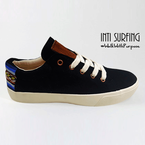 NEGRO ZAPATILLAS CANVAS by Inti Surfing - HAF Perú