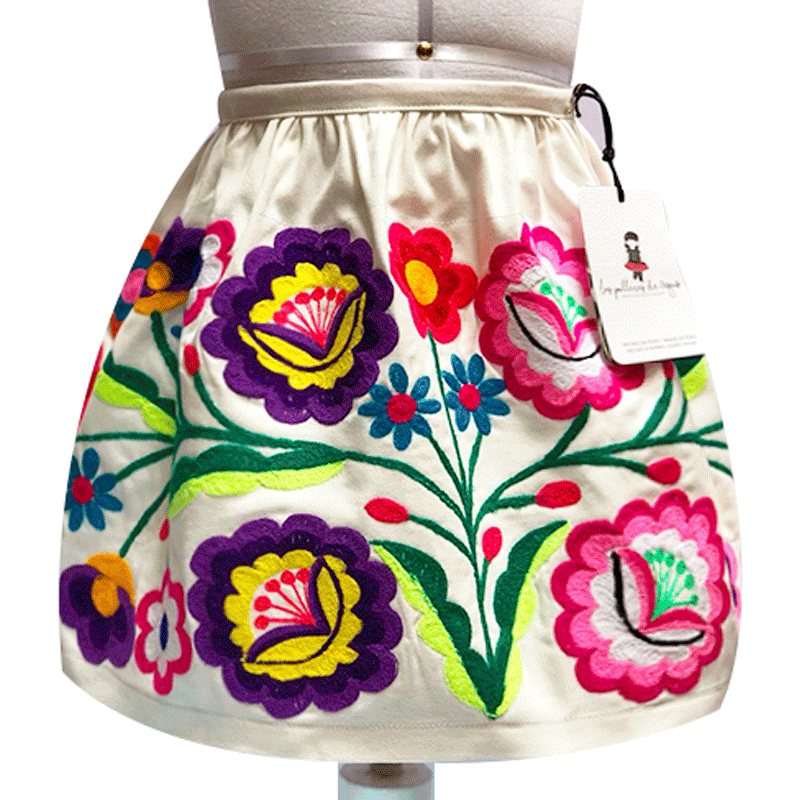 POLLERA BORDADO JUNIN by Las Polleras de Agus