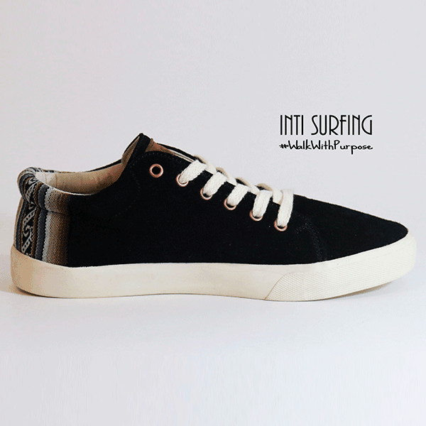 NEGRO ZAPATILLAS GAMUZA by Inti Surfing - HAF Perú