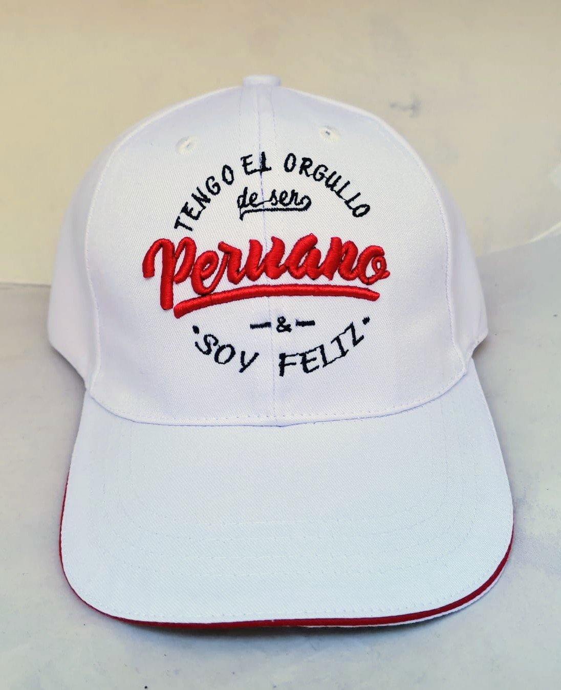 GORRA TENGO EL ORGULLO DE SER PERUANO WHITE by Runakay - HAF Perú