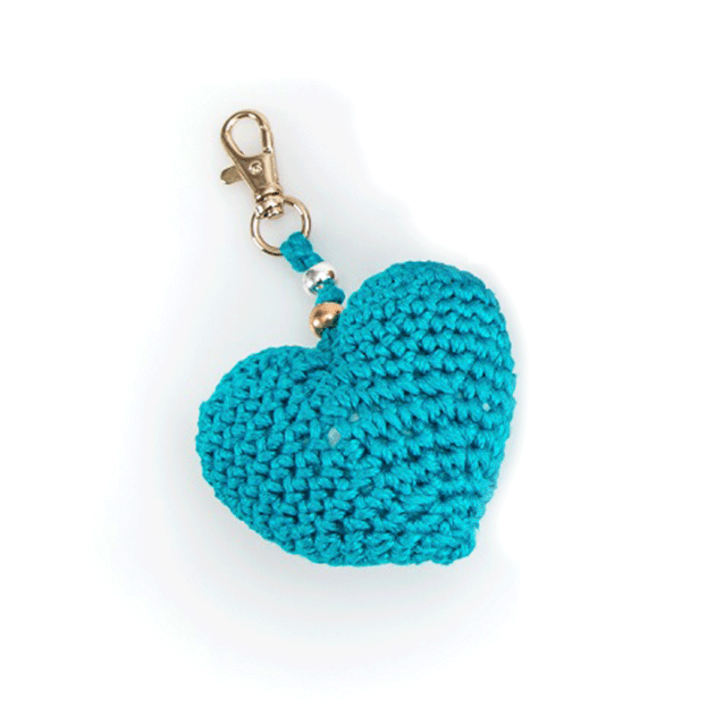 LLAVERO CORAZÓN DE AMOR by Capullo de Alelí - HAF Perú