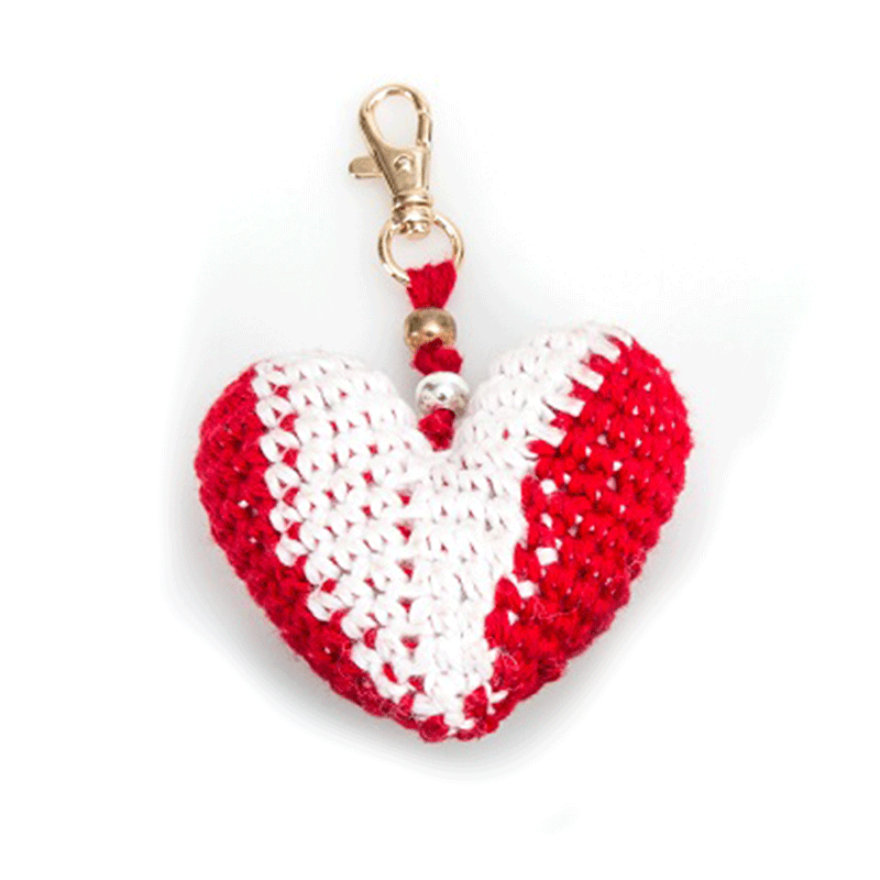 LLAVERO CORAZÓN DE AMOR by Capullo de Alelí - HAF Perú