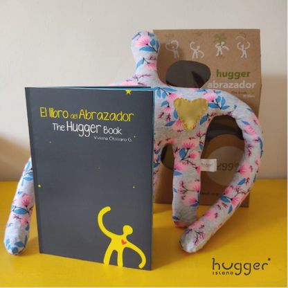 BOOK "THE ISLAND OF THE HUGGERS" + HUGGER (FLOWERS) by Hugger Island