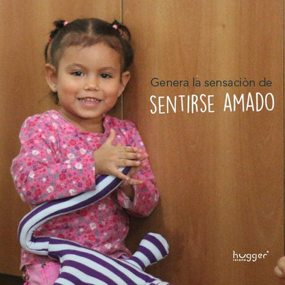 BOOK "THE ISLAND OF THE HUGGERS" + HUGGER (RAINBOW STRIPES) by Hugger Island