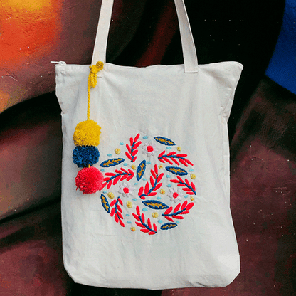 BOLSO DE TOCUYO RED FLOWERS by Kactus - HAF Perú