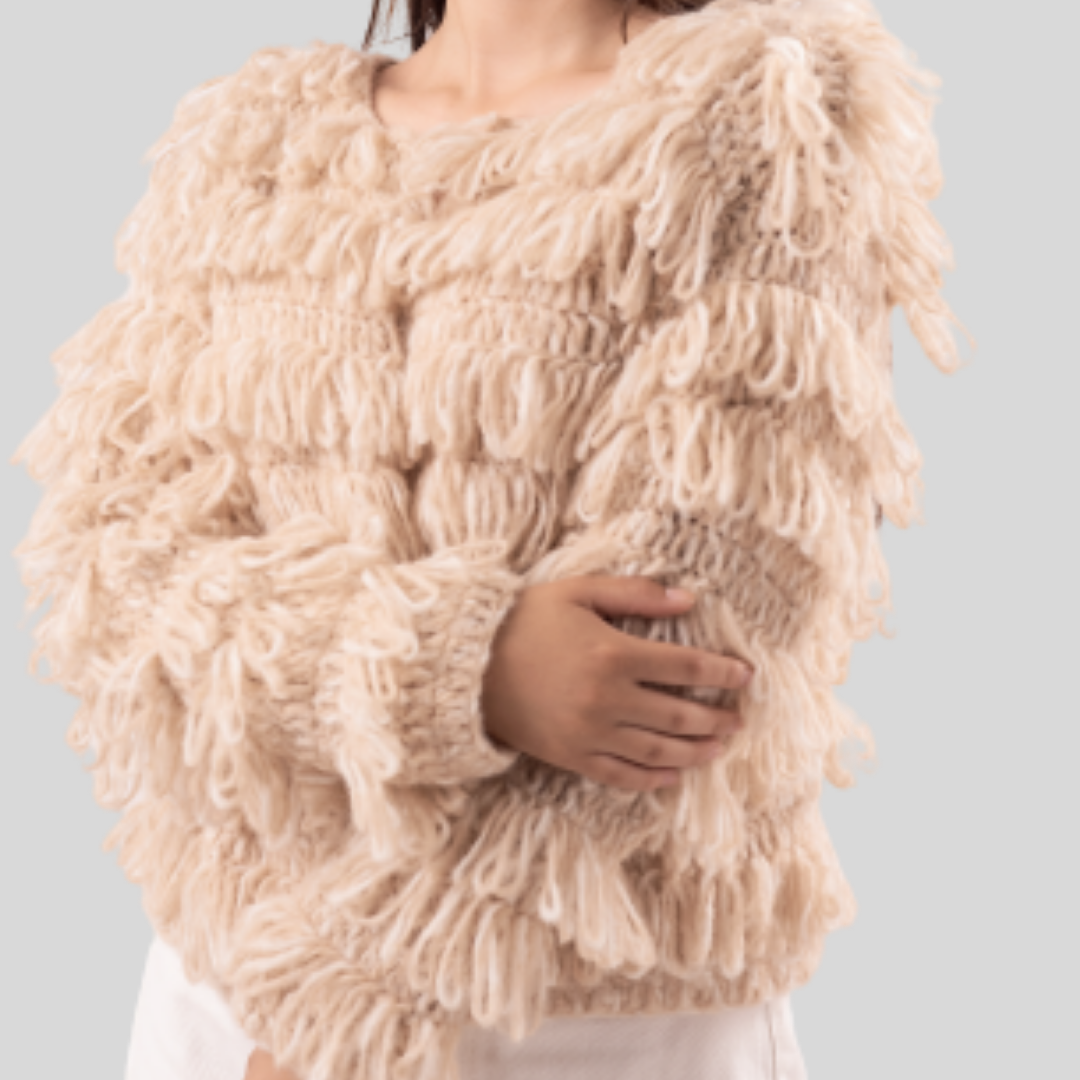 WARMI FRINGED SACK by Crealiz