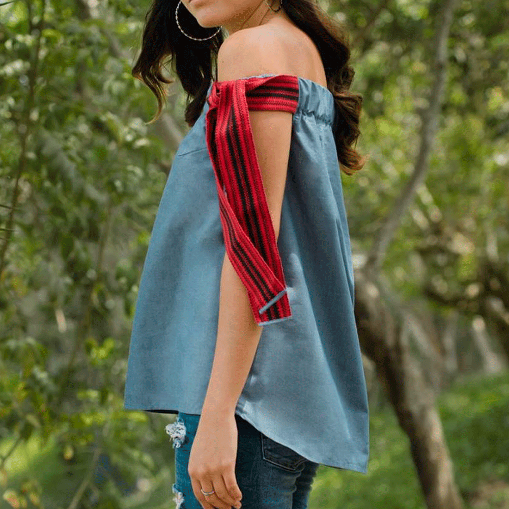 TOP NUDO DENIM by Zunica
