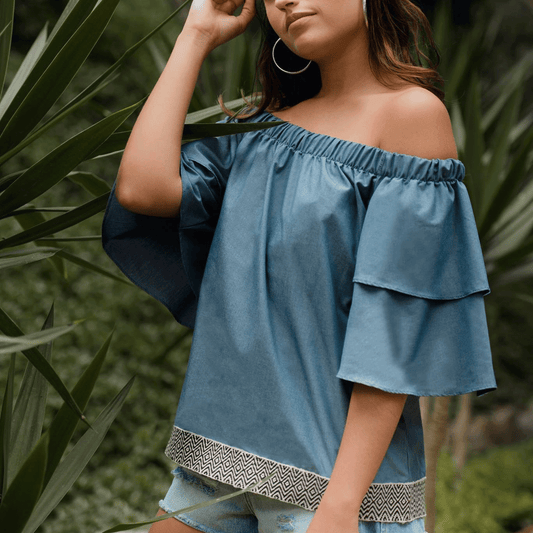 TOP OFF SHOULDER DENIM by Zunica - HAF Perú