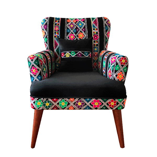 BUTACAS ALMUDENA HOME - NEGRA by Las Polleras de Agus - HAF Perú