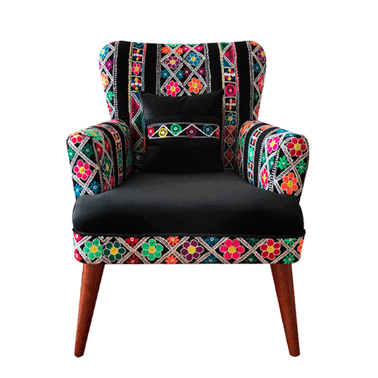 BUTACAS ALMUDENA HOME - NEGRA by Las Polleras de Agus - HAF Perú